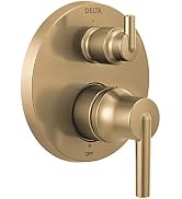 DELTA FAUCET T24859-CZ Contemporary Monitor 14 Series Valve 3-Setting Integrated Shower Trim with...