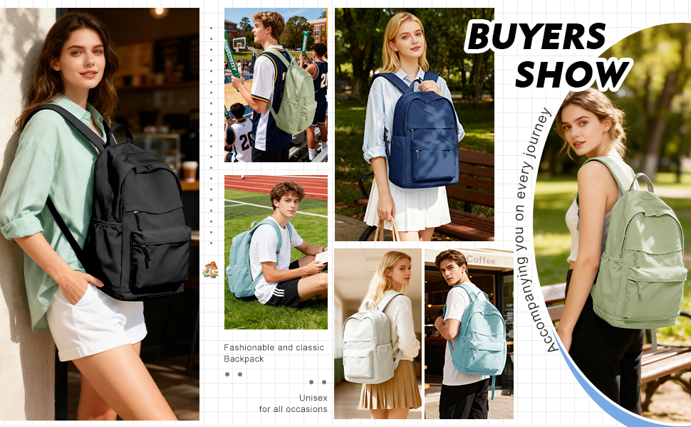 Simple and durable school backpack