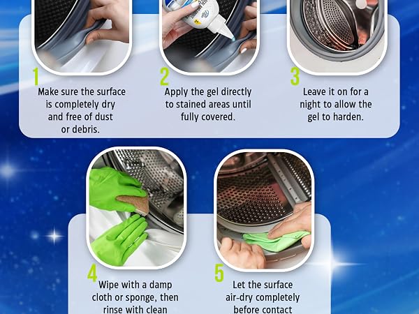 guide for applying and cleaning with True Fresh Mold Stain Remover
