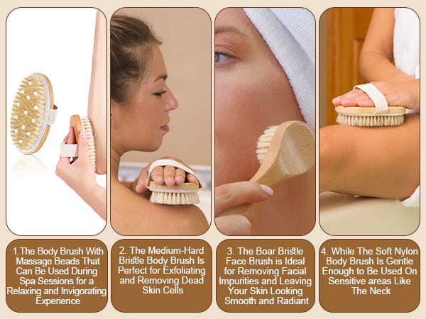 body brush with face brush