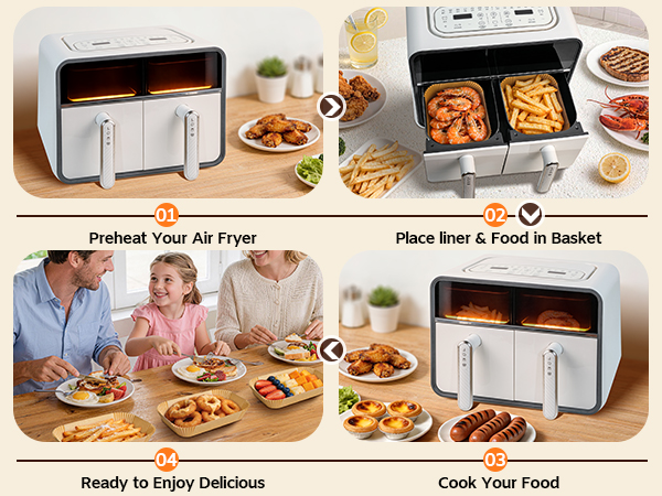 ninja double air fryer liners
