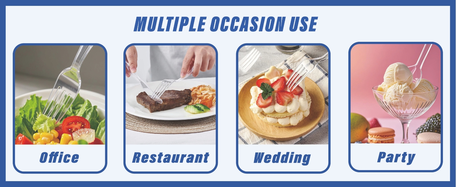 360 Count Extra Heavy Duty Clear Plastic Silverware
