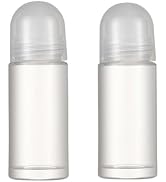 WsjiaboFux 2 Pcs 50ml/1.7oz Roll-on Deodorant Bottles Perfume Essential Oil Roller Bottles DIY Tr...