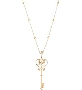 Pikvyo Elegant Gold Key Pendant Necklace for Women, Dainty Layering Chain Jewelry Gift for Her Ti...