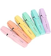 ZEYAR Aesthetic Highlighter Pen, Chisel Tip Marker Pen, AP Certified, Assorted Colors, Water Base...