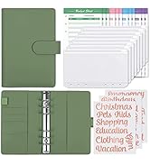 SKYDUE Budget Binder with 8pcs Zipper Envelopes,Money Organizer for Cash with 12pcs Expense Sheet...