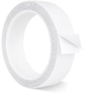 Kwtpsg White Rubber Grip Anti Slip Tape(1" x 10 ft),Non Slip Step Strips Tape for Indoor & Outdoo...