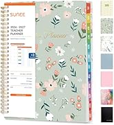 SUNEE Teacher Planner 2026-2027 Academic Year, Lite Lesson Planner Book with 7 Periods Jul 2026 -...