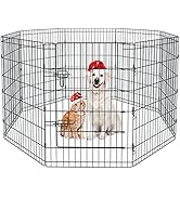Pet Playpen Dog Pen Foldable Dog Exercise Fence 8 Panels 36 Inch Kennels Pet Playpen Options Idea...