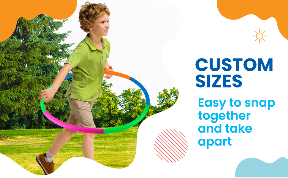Bulk party favor toy hoops family outdoor fun obstacle course backyard games birthday entertainment
