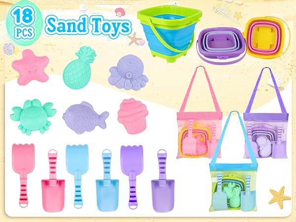 collapsible beach buckets