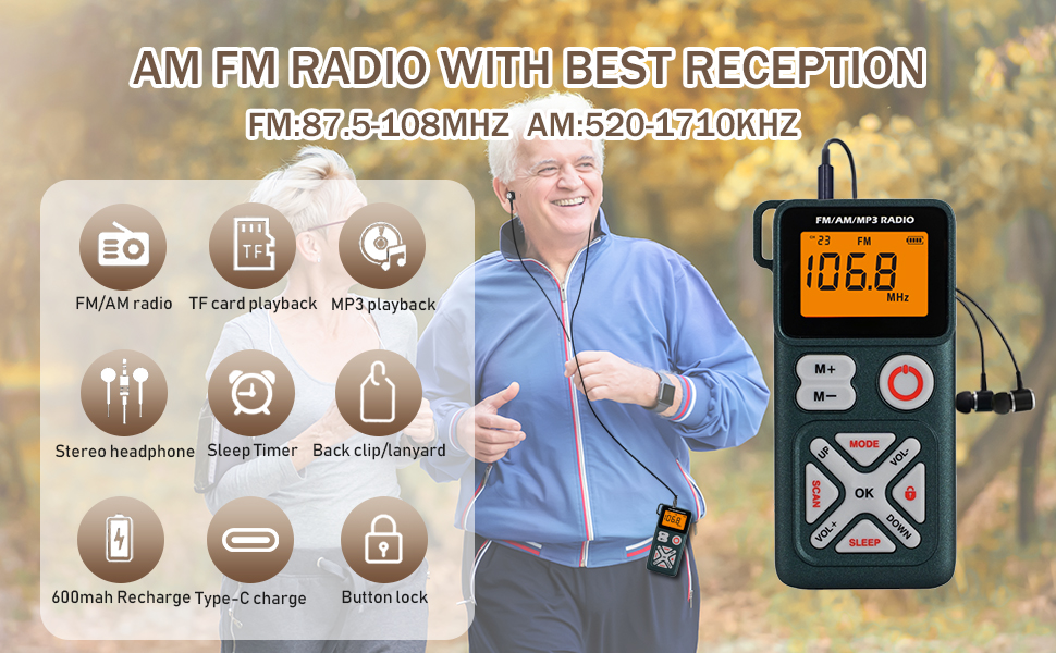 pocket radio am fm
