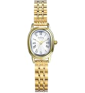 Avaner Women's Bracelet Wrist Watches: Ladies Gold Silver Vintage Retro Oval Stainless Steel Band...