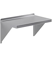 AmGood 14" x 24" Stainless Steel Wall Shelf | Appliance & Equipment Metal Shelving | Kitchen, Res...