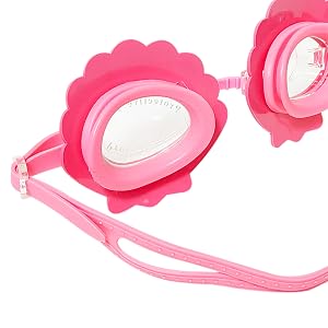 LUV HER Pink Seashell Youth Swim Goggles