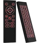 iPazzPort Air Mouse & PC Remote Keyboard: Bluetooth & 2.4G Backlit, Rechargeable Aluminum Alloy D...