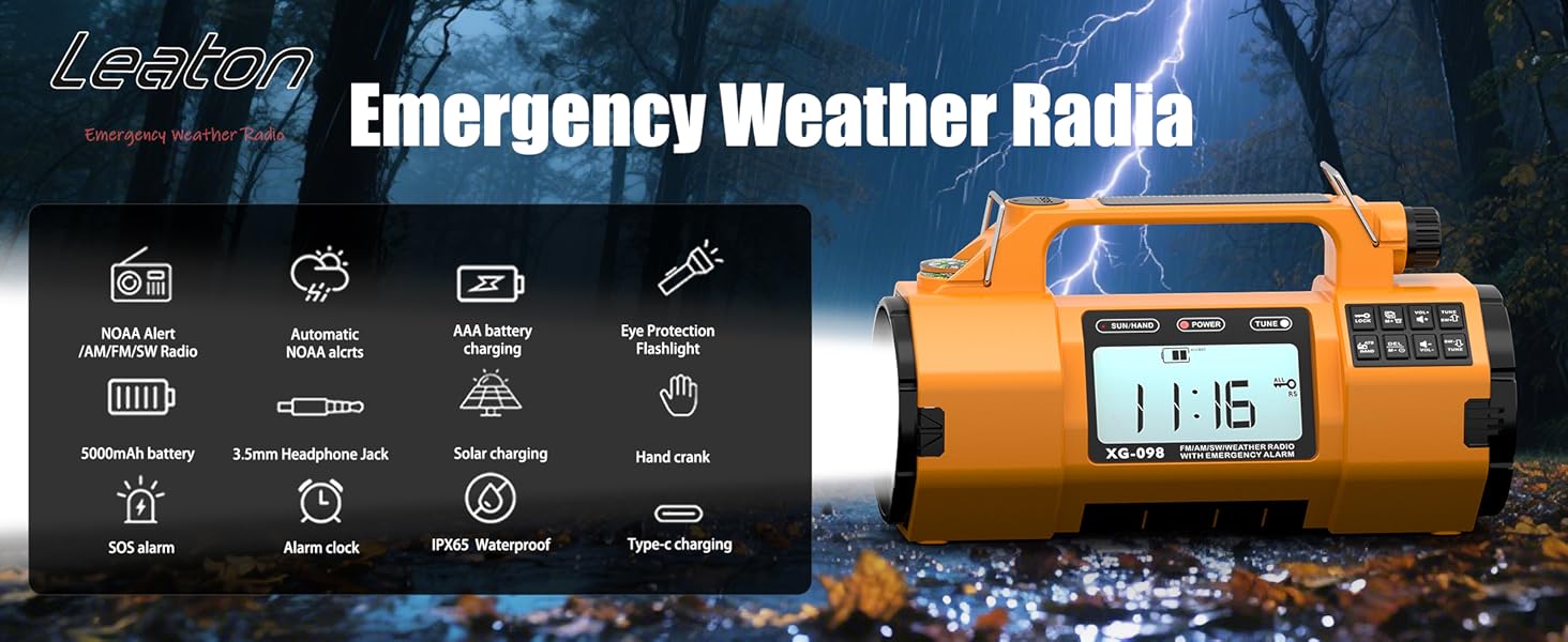 Weather Hand Crank Emergency?Radio