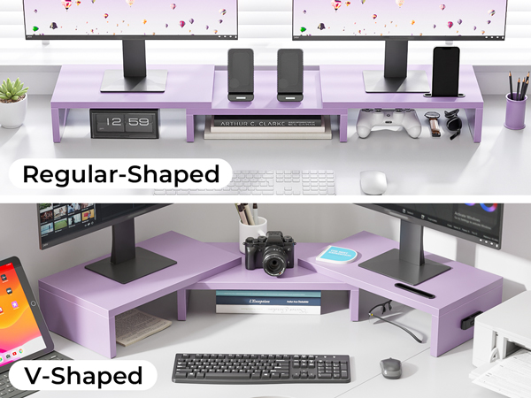 Dual Monitor Stand Riser