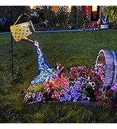 VOOKRY Solar Watering Can Lights, Large Retro Hanging Blue Solar Lights Outdoor Decorative Garden...