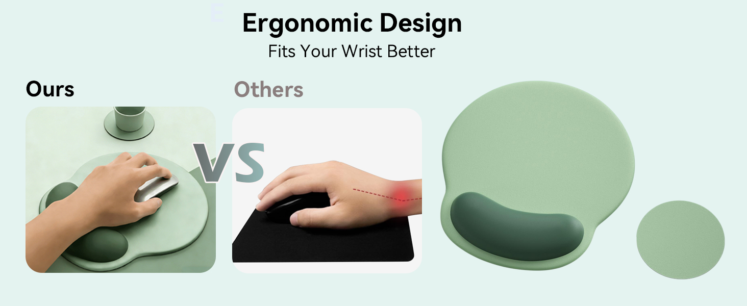 mouse pad with wrist support