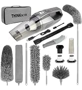 THINKWORK Microfiber Duster Handheld with Hand Held Vacuum Cordless, Handheld Vacuum Cordless Rec...