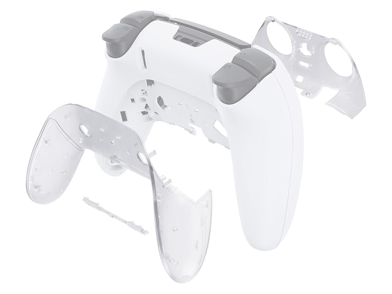 eXtremeRate Top Bottom Decorative Trim Shell For ps5 Edge Controller Replacement Shell Plates Cover