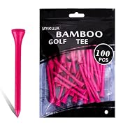 MYKUJA Bamboo Golf Tees Wood|Professional Multiple Colors Golf Tees 3-1/4,2-3/4,2-1/8 inch Pack o...