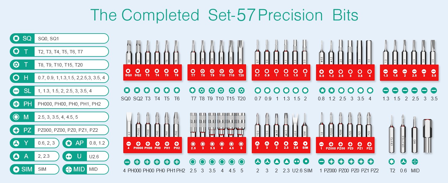 Small Screwdriver Set, 61 in 1 Precision Screwdriver Set