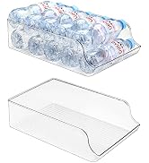 Puricon 2 Pack 16.9 oz Water Bottle Dispenser Organizer for Refrigerator Plastic Container Storag...