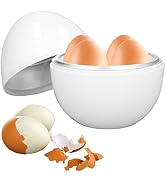 BOENLU Egg Cooker for 4 Eggs,Hard Boiled Egg Cooker Compact Microwave Safe Egg Boiler for Hard So...
