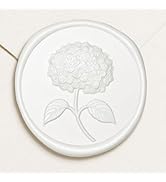 UNIQOOO Wax Seal Stickers - 3D Hydrangea Floral Wedding Invitation Envelope Seal Stickers, 50 Pcs...
