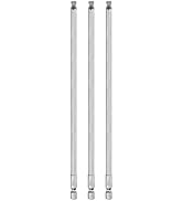HARFINGTON 3pcs Ball End Hex Screwdriver Bit Set 5mm (H5.0) Size 1/4" Hex Shank 200mm (8") Long M...