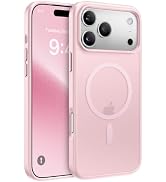 Miracase Translucent for 18 Pro Case, Light Pink | Compatible with MagSafe, Military-Grade Protec...
