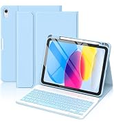 MMK for iPad 10th Generation Keyboard Case 10.9" 2022, Detachable Keyboard Case for iPad 10th Gen...