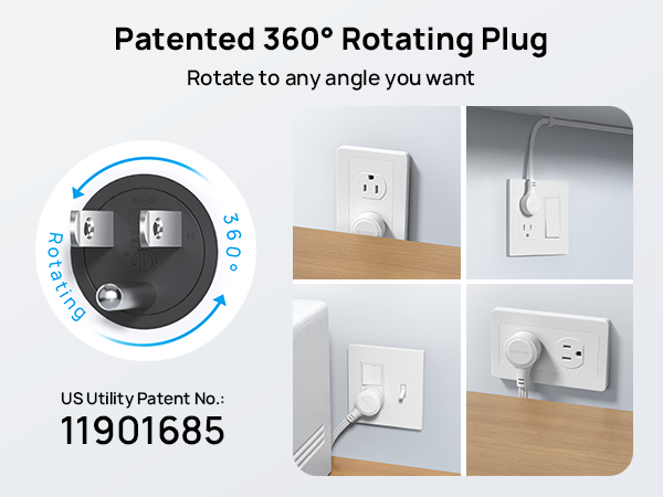 rotating plug power strip