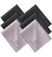 SmoTecQ 6 Pack Premium Microfiber Glasses Cleaning Cloths - Ultra Soft & Scratch Free for Eyeglas...