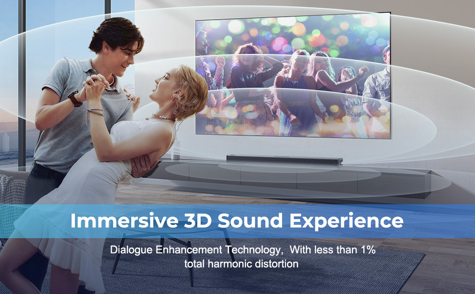 3D sound effect; surround sound effcect; rich sounds;optimizes the sounds;tv sounds; voice enhance
