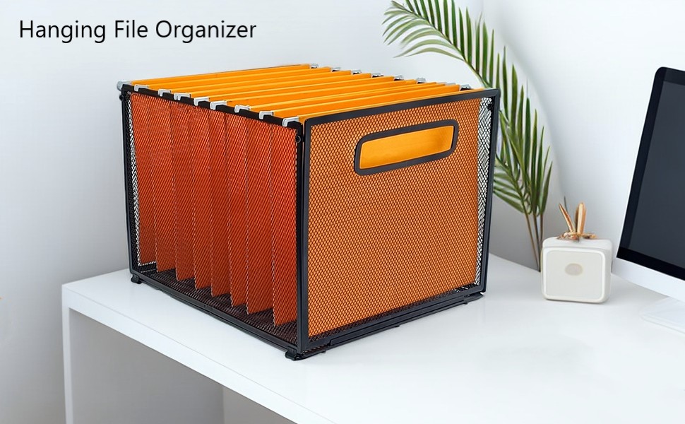 Desktop File Folder Organizer Basket