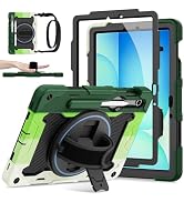ROSROME Galaxy Tab S10 Lite/S10 FE/S9 FE 5G/S9 Case 10.9/11 inch | with Screen Protector, 360° Ro...