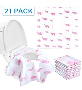 21 Extra Large Disposable Toilet Seat Covers - Pink