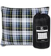 REDCAMP Small Camping Pillow Lightweight and Compressible, 1PC/2PCS Flannel Travel Pillow with Re...