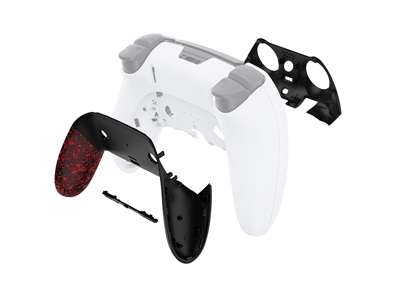 eXtremeRate Top Bottom Decorative Trim Shell For ps5 Edge Controller Replacement Shell Plates Cover