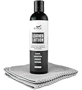Premium Leather Lotion with Applicator Cloth 250mL (8.45oz) - Safe on All Leather, Including Desi...