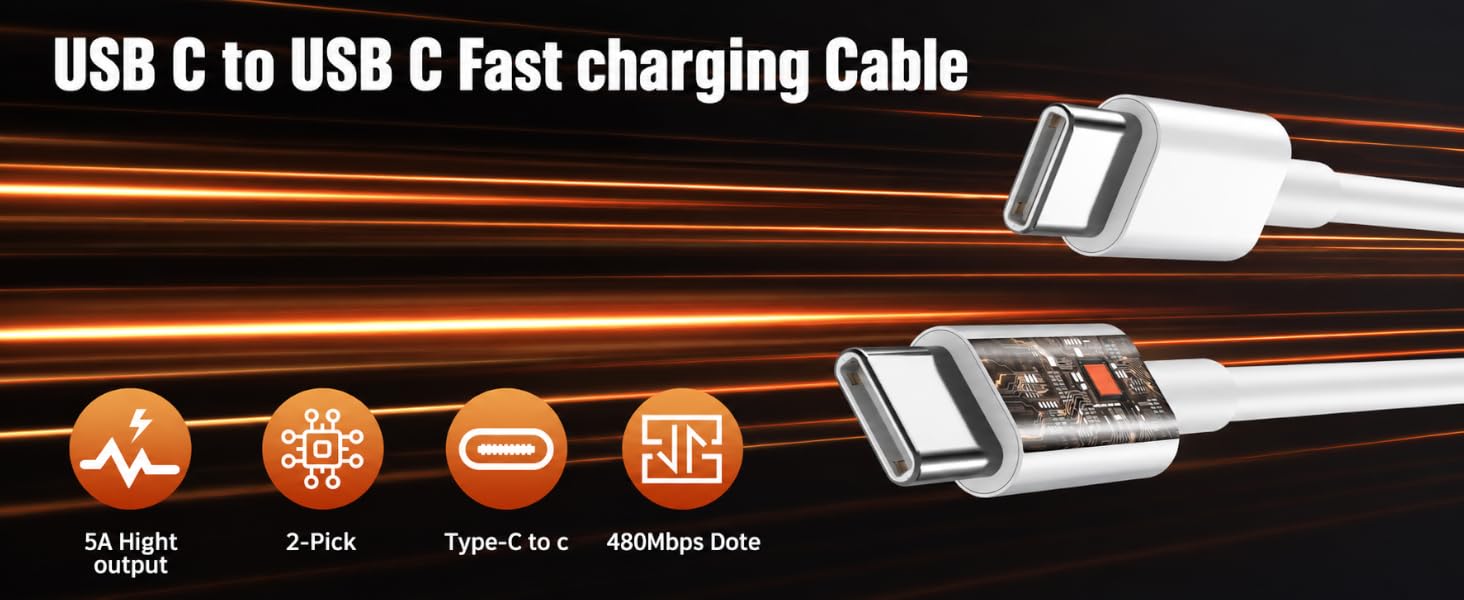 USB C to USB C Fast charging Cable