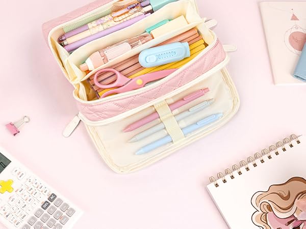 organized pencil case