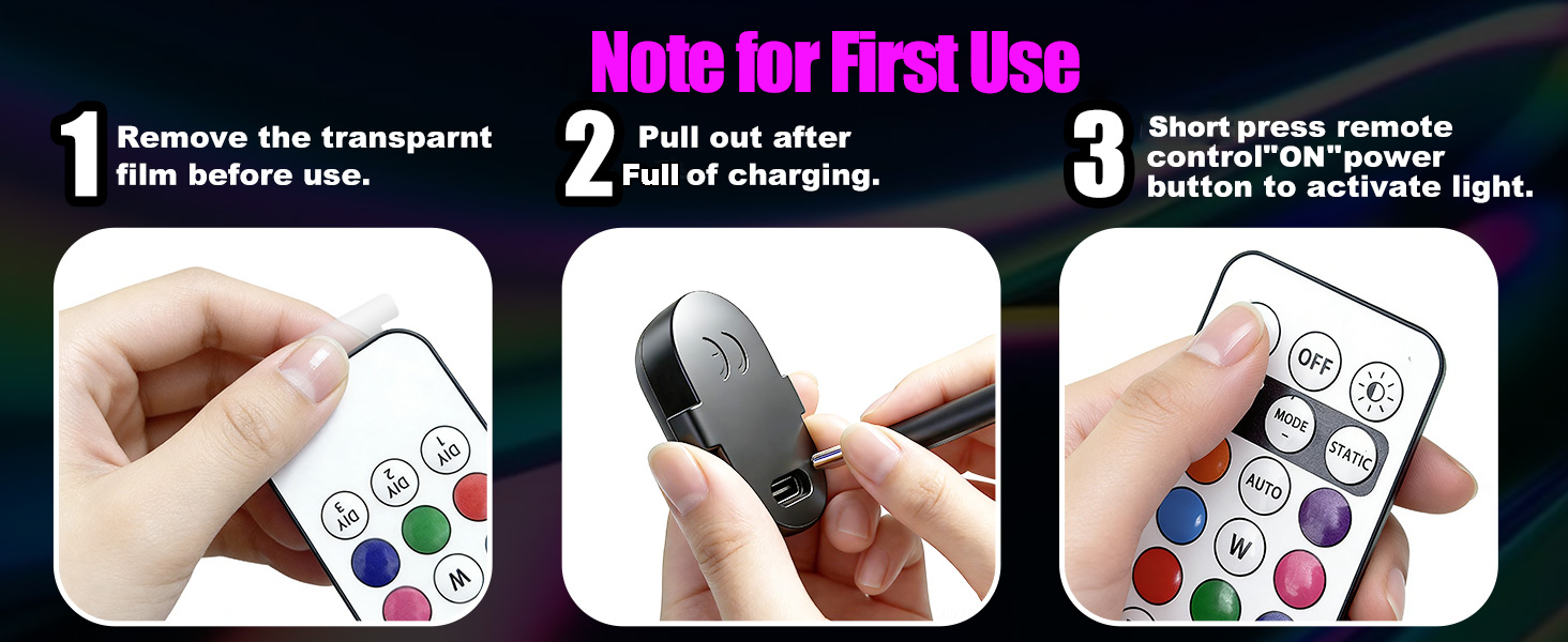 led strobe car decorations interior aesthetic wireless car led lights interior ebike led lights