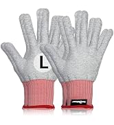 TECKWRAP Grey Professional Vinyl Wrap Anti-Static Application Gloves (2 Pairs/Pack),Large Size fo...