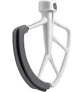 KITCHPOWER 6 Quart Flex Edge Beater for Bowl-Lift Stand Mixers, Paddle Attachment Mixer Accessory