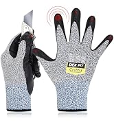 DEX FIT Level 5 Cut Resistant Gloves Cru553, 3D-Comfort Fit, Firm Grip, Thin & Lightweight, Touch...