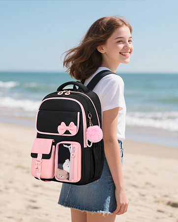 pink backpack